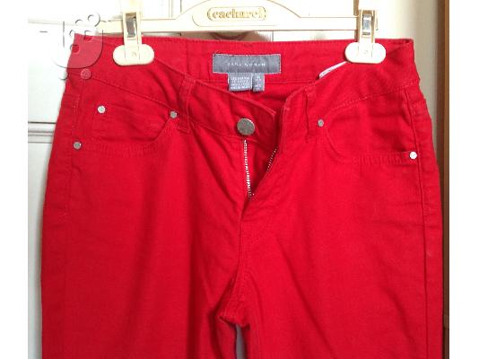 Zara jeans κόκκινο No 34